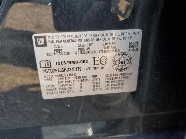 2017 GMC SIERRA K1500 DENALI 3GTU2PEJ5HG345179