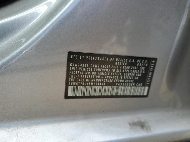 2019 VOLKSWAGEN JETTA GLI 3VW6T7BU4KM254494