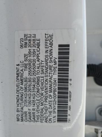 2023 HONDA PILOT SPOR 5FNYG2H30PB012041