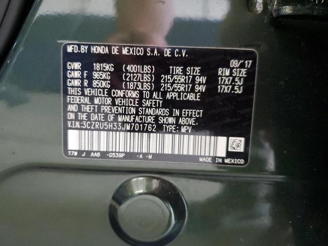 2018 HONDA HR-V LX 3CZRU5H33JM701762