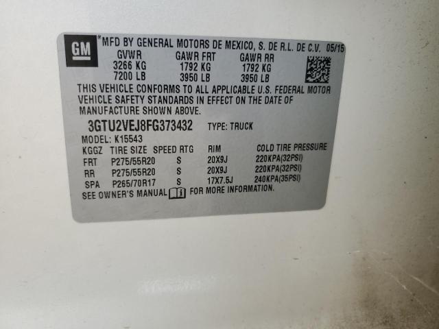 2015 GMC SIERRA K15 - 3GTU2VEJ8FG373432