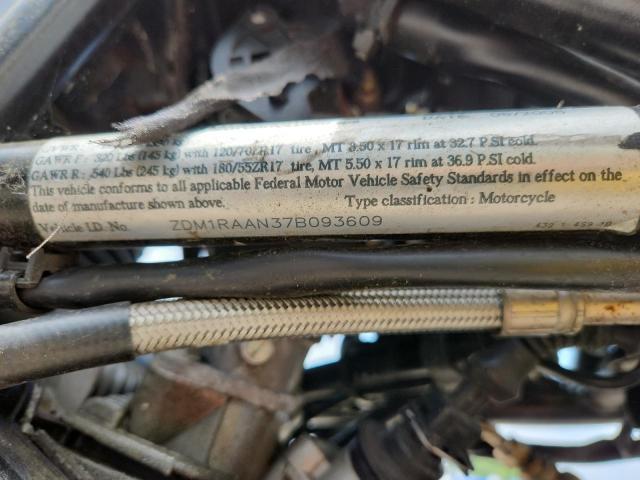 2007 DUCATI MONSTER S2 ZDM1RAAN37B093609