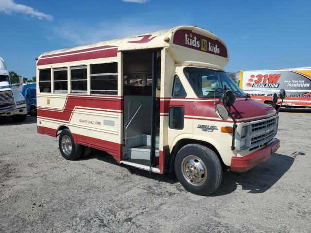CHEVROLET G30 1991 cream cutaway gas 2GBHG31K0M4109801 photo #1