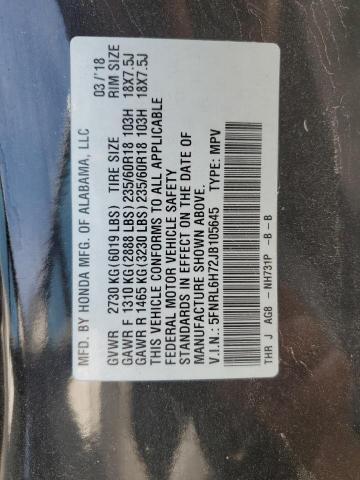 2018 HONDA ODYSSEY EX 5FNRL6H72JB105645