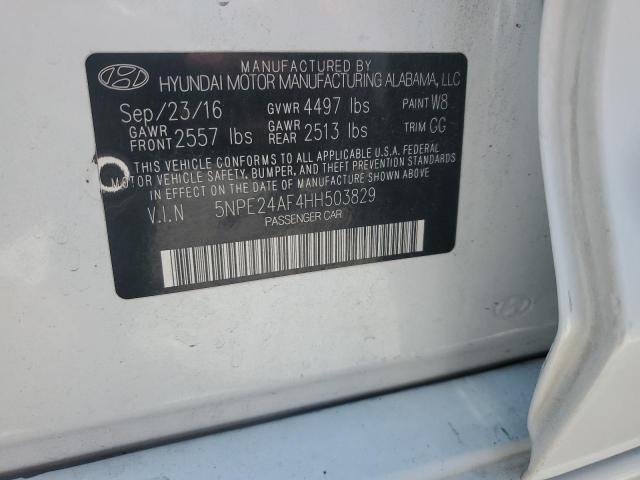 2017 HYUNDAI SONATA SE - 5NPE24AF4HH503829