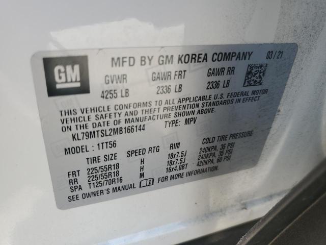 2021 CHEVROLET TRAILBLAZE - KL79MTSL2MB166144