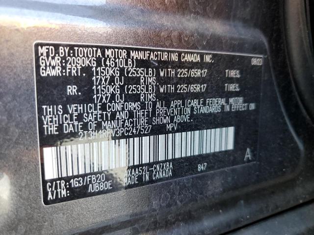 2023 TOYOTA RAV4 LE - 2T3H1RFV3PC247527