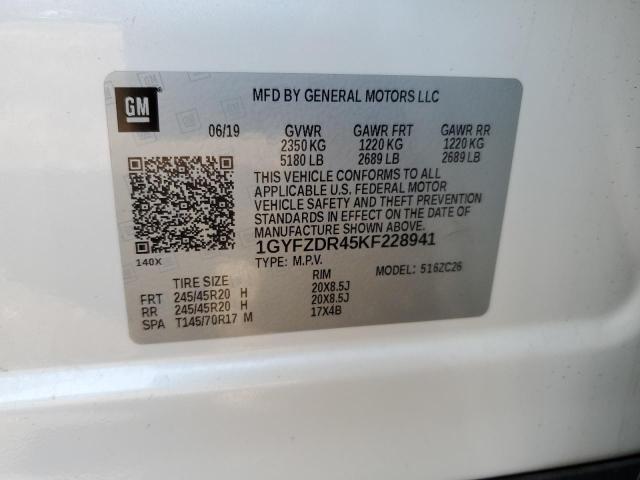 2019 CADILLAC XT4 PREMIU 1GYFZDR45KF228941