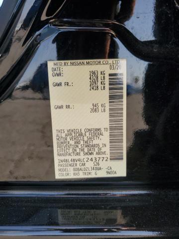 2020 NISSAN ALTIMA S - 1N4BL4BV4LC243772