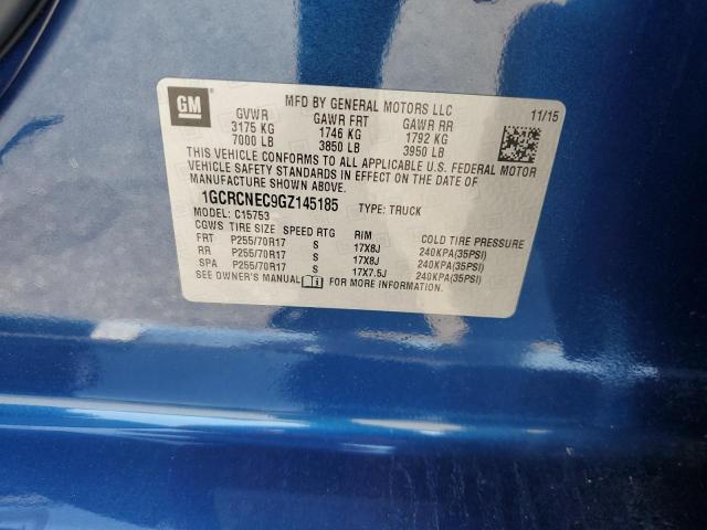 2016 CHEVROLET SILVERADO - 1GCRCNEC9GZ145185