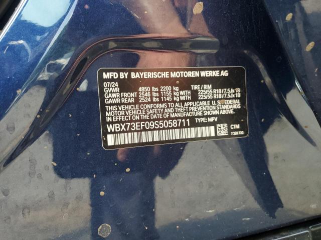 2025 BMW X1 XDRIVE2 WBX73EF09S5058711