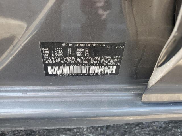 2020 SUBARU IMPREZA - 4S3GTAB60L3722116