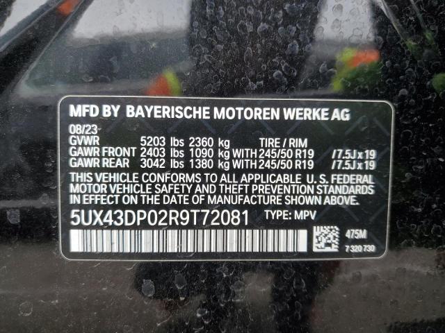 2024 BMW X3 SDRIVE3 5UX43DP02R9T72081