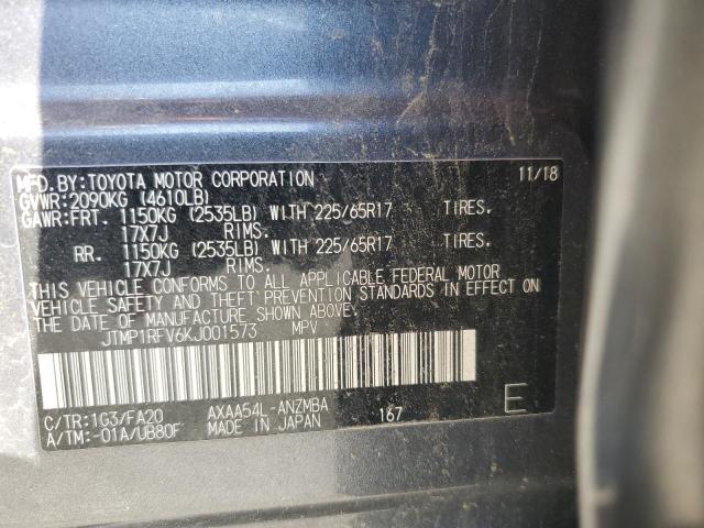 2019 TOYOTA RAV4 XLE - JTMP1RFV6KJ001573