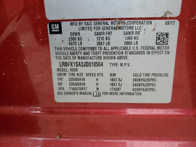 2018 BUICK ENVISION E - LRBFX1SA3JD010564