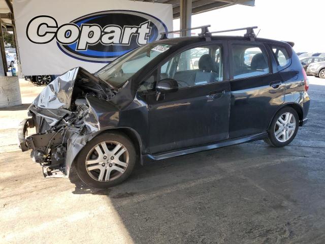 HONDA FIT SPORT 2008 black  gas JHMGD386X8S049475 photo #1