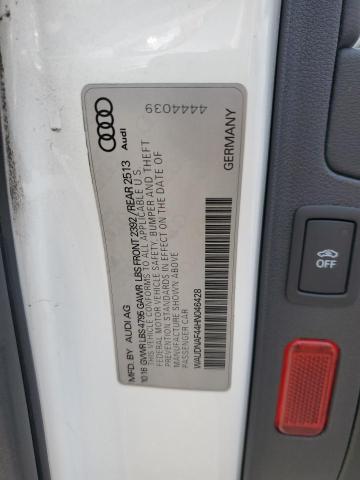 2017 AUDI A4 PREMIUM WAUDNAF44HN046428