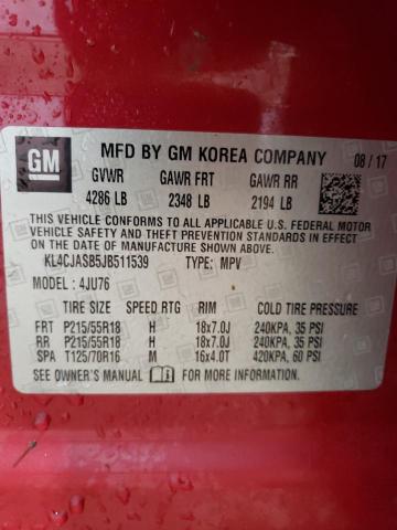 2018 BUICK ALLURE KL4CJASB5JB511539