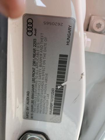 2016 AUDI A3 PREMIUM WAUE8GFF1G1012243