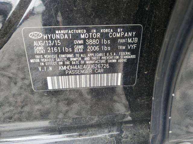 2016 HYUNDAI ELANTRA SE KMHDH4AE4GU626726