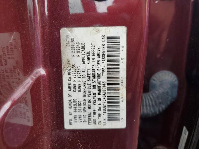 2016 ACURA TLX 19UUB1F34GA007865