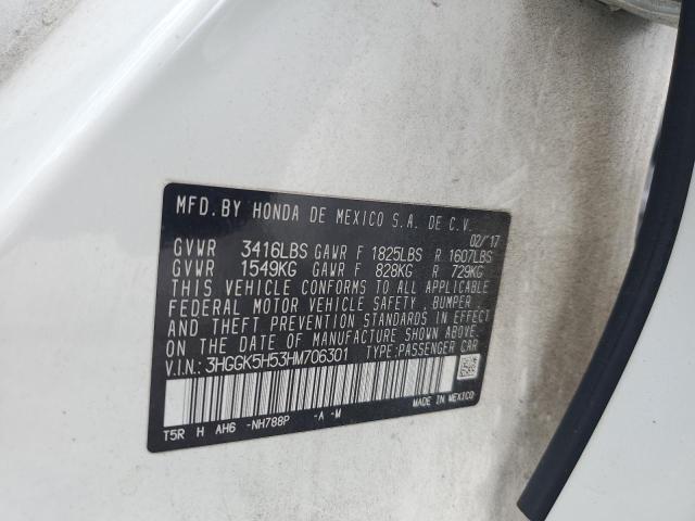 2017 HONDA FIT LX 3HGGK5H53HM706301