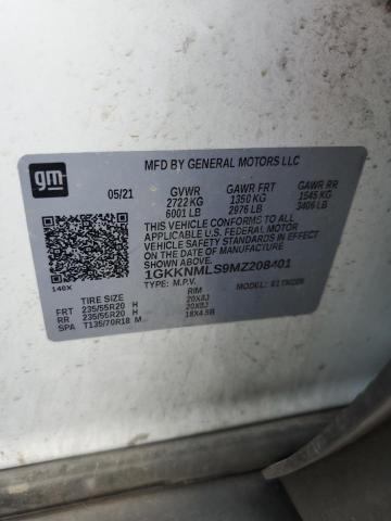 2021 GMC ACADIA SLT 1GKKNMLS9MZ208401