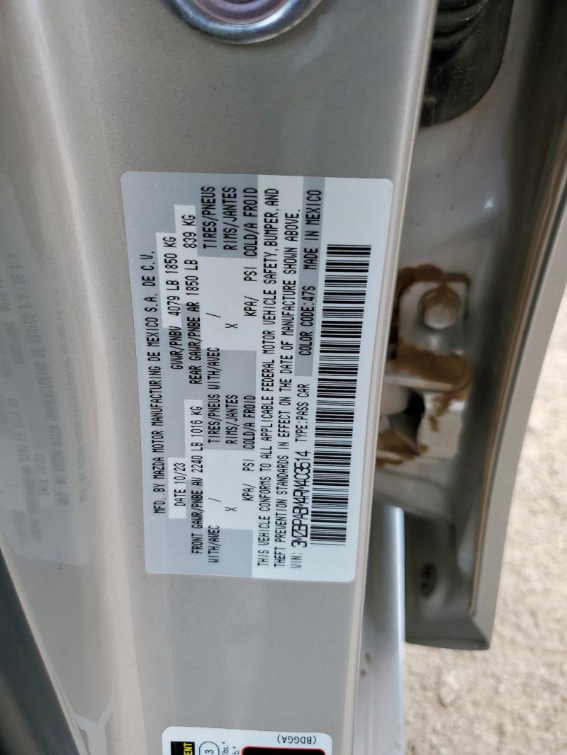 2024 MAZDA 3 SELECT S 3MZBPABM4RM403514