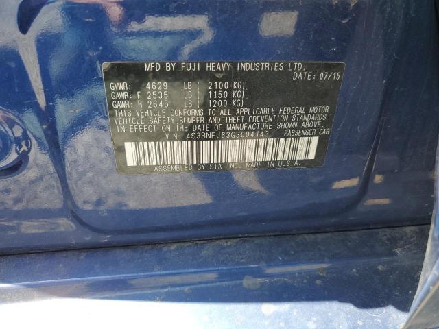 2016 SUBARU LEGACY 3.6 4S3BNEJ63G3004143