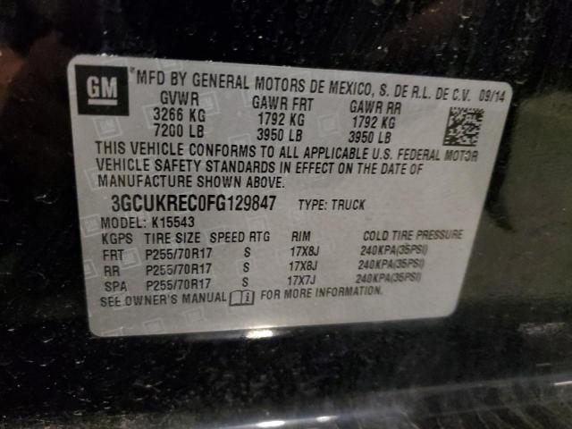 2015 CHEVROLET 1500 3GCUKREC0FG129847