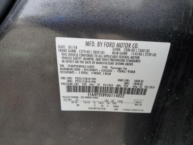 2018 FORD TAURUS SEL - 1FAHP2E89JG114022