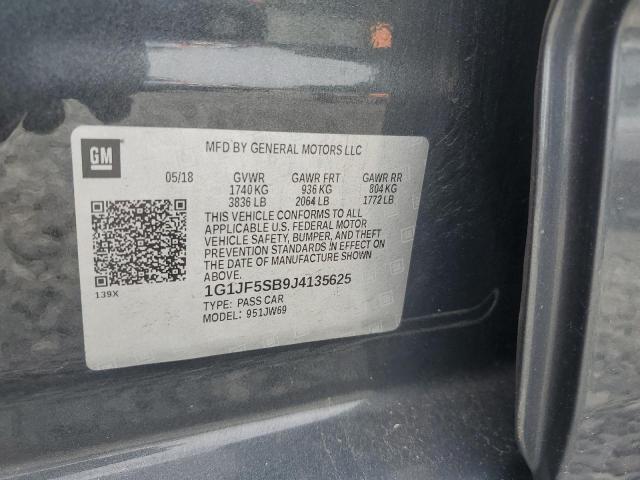 2018 CHEVROLET SONIC PREM 1G1JF5SB9J4135625
