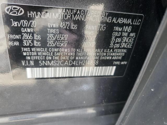 2020 HYUNDAI SANTA FE S - 5NMS2CAD4LH214838