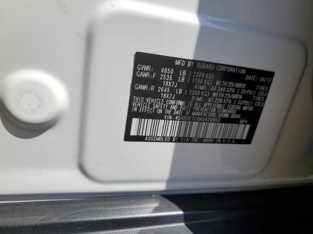 2017 SUBARU OUTBACK TO - 4S4BSETC0H3424953