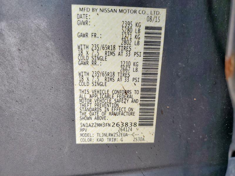 2015 NISSAN MURANO S - 5N1AZ2MH3FN263838