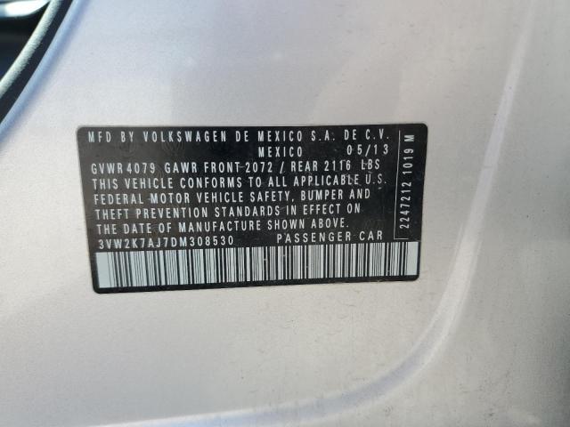 2013 VOLKSWAGEN JETTA BASE - 3VW2K7AJ7DM308530