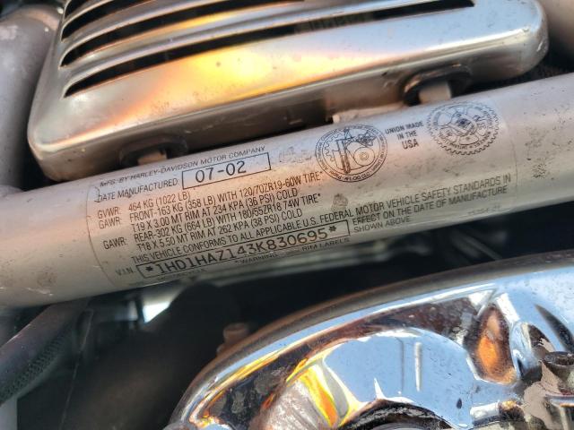 2003 HARLEY-DAVIDSON VRSCA 1HD1HAZ143K830695