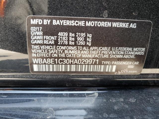 2017 BMW 330E WBA8E1C30HA029971