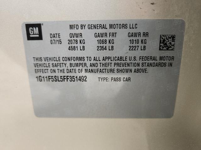 2015 CHEVROLET MALIBU LTZ 1G11F5SL5FF351492