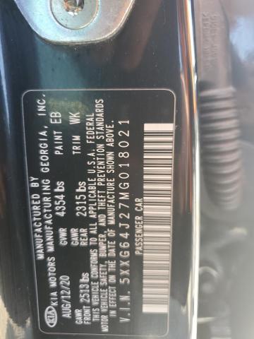 2021 KIA K5 GT LINE 5XXG64J27MG018021