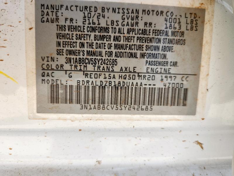 2025 NISSAN SENTRA SV 3N1AB8CV5SY242685