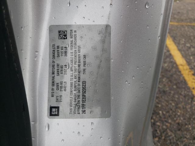 2015 CHEVROLET CAMARO 2G1FF1E39F9206233