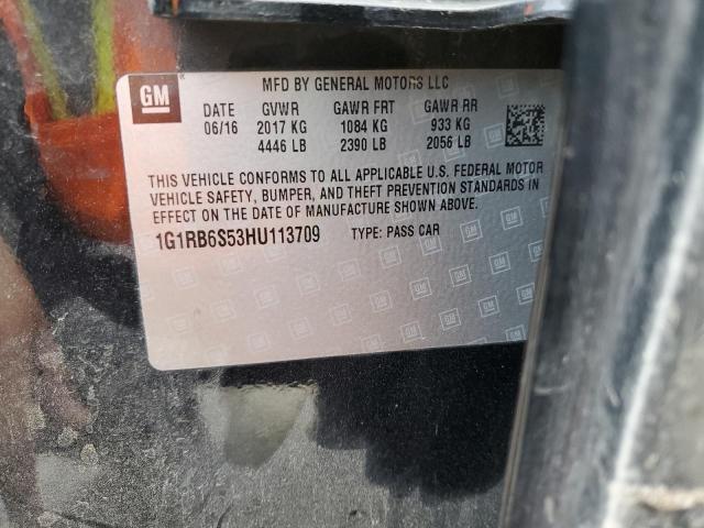 2017 CHEVROLET VOLT PREMI 1G1RB6S53HU113709