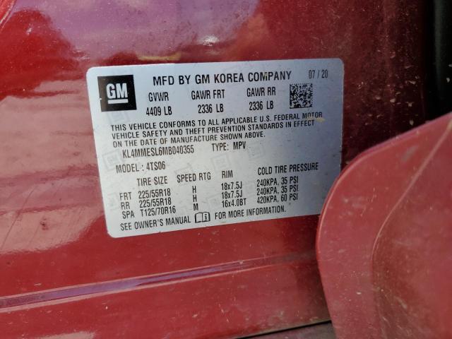 2021 BUICK ENCORE GX KL4MMESL6MB040355