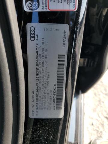 2016 AUDI A6 PREMIUM WAUFMAFC1GN000735