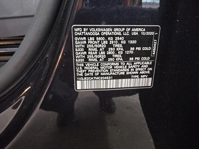 2021 VOLKSWAGEN ATLAS CROS 1V2JE2CA7MC204531