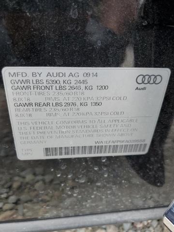 2015 AUDI Q5 PREMIUM - WA1LFAFP9FA039558
