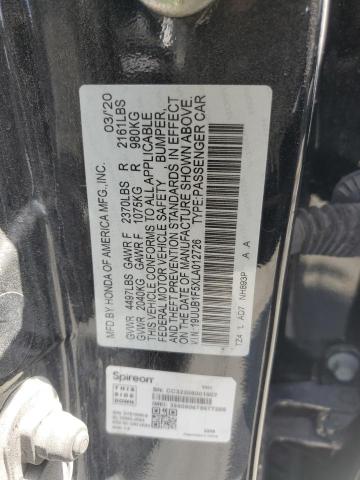 2020 ACURA TLX TECHNO 19UUB1F5XLA012726