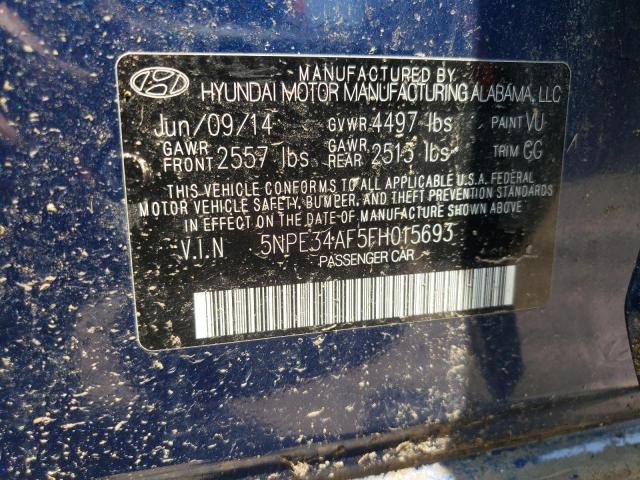 2015 HYUNDAI SONATA SPO - 5NPE34AF5FH015693