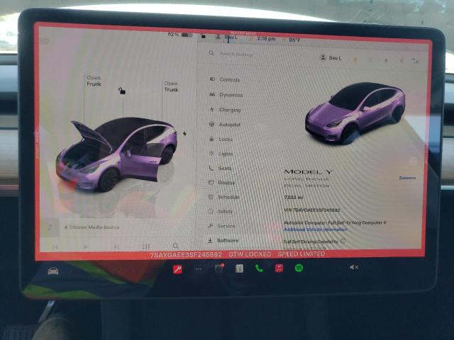 2025 TESLA MODEL Y 7SAYGAEE3SF245892